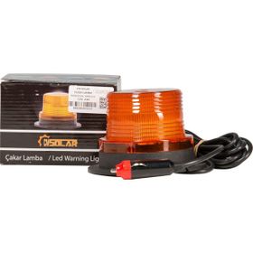 CmSolar Sarı Mıknatıslı Kablolu Flash Lamba 12 V-24 V Çakar Tepe Lambası