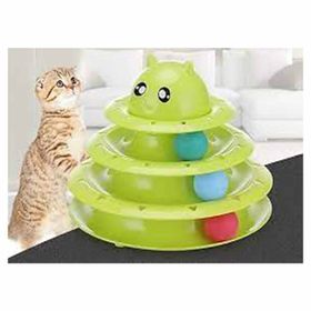 CMT 3 Katlı Kedi Başlıklı Yeni Kedi Oyuncağı