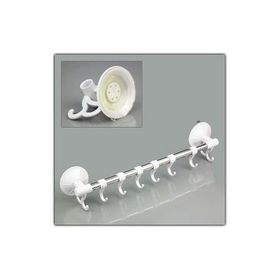 CMT 6 Kancalı Vantuzlu Banyo Askısı