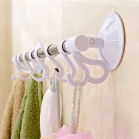 CMT 6 Kancalı Vantuzlu Banyo Askısı