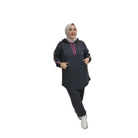 CNG Antrasit Pembe Fosforlu Kadın Eşofman Takımı