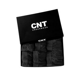 Cnt 6'lı Likralı Premium Paket Siyah Erkek Boxer