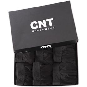 Cnt 6'lı Likralı Premium Paket Siyah Erkek Boxer