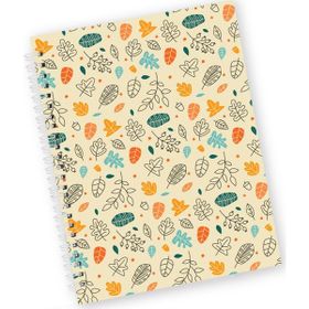 Co Notes Sert Kapak Bej Kareli Spiralli Defter