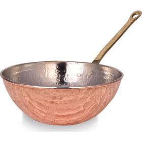 Cobper Premium Collection 25 cm Bakır Wok Tava
