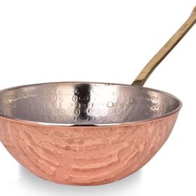 Cobper Premium Collection 25 cm Bakır Wok Tava