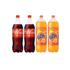Coca Cola 2.5 lt+ Fanta 2,5 lt Portakal (4 adet)