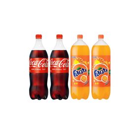 Coca Cola 2.5 lt+ Fanta 2,5 lt Portakal (4 adet)