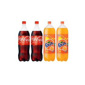 Coca Cola 2.5 lt+ Fanta 2,5 lt Portakal (4 adet)