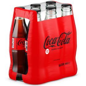 Coca Cola 250 ml Zero Sugar Cam (6 adet)