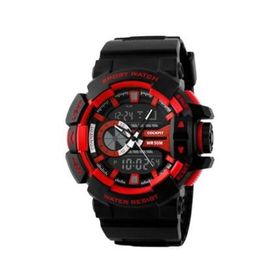 Cockpit CK-1117R Dijital + Analog Kırmızı Spor Erkek Kol Saati