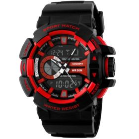 Cockpit CK-1117R Dijital + Analog Kırmızı Spor Erkek Kol Saati