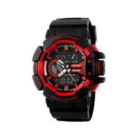 Cockpit CK-1117R Dijital + Analog Kırmızı Spor Erkek Kol Saati