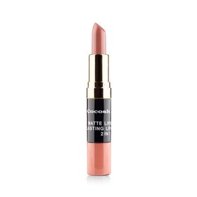 Cocosh She Smile Matte Lipstick Lasting 2in1 No:02 Latte Lipgloss Ruj
