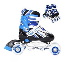Çocuk Pateni 2+2 Teker Alıştırma Teker Numara Ayarlı Unisex Paten