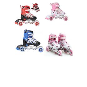 Çocuk Pateni 2+2 Teker Alıştırma Teker Numara Ayarlı Unisex Paten