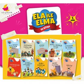 Çocuk Yayınları 1. Sınıf Hikaye Kitabı Seti 10 Kitap Ela İle Elma Ay