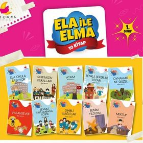 Çocuk Yayınları 1. Sınıf Hikaye Kitabı Seti 10 Kitap Ela İle Elma Ay
