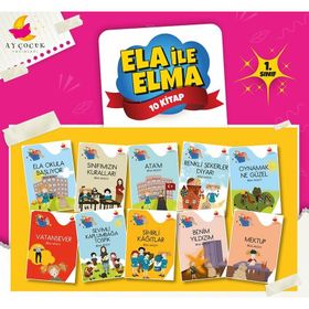 Çocuk Yayınları 1. Sınıf Hikaye Kitabı Seti 10 Kitap Ela İle Elma Ay