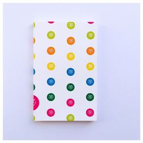 Çocuklar Gülsün Diye Logolu Puantiyeli 9 x 14 Defter