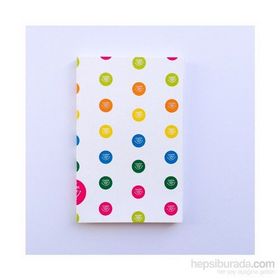Çocuklar Gülsün Diye Logolu Puantiyeli 9 x 14 Defter