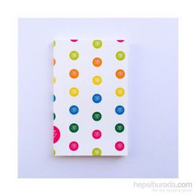 Çocuklar Gülsün Diye Logolu Puantiyeli 9 x 14 Defter