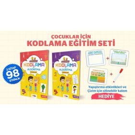 Çocuklar İçin 5 Yaş Üzeri Bilgisayarsız Kodlama ve Algoritma Eğitim Seti-Yetsis Yayınları