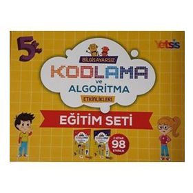 Çocuklar İçin 5 Yaş Üzeri Bilgisayarsız Kodlama ve Algoritma Eğitim Seti-Yetsis Yayınları
