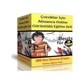 Çocuklar İçin Almanca Online Görüntülü Eğitim Seti - Enine Boyuna Eğitim