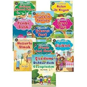 Çocuklar İçin Değerler Eğitimi Seti 10 Kitap Takım Aksa Çocuk Enine Boyuna Eğitim