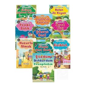 Çocuklar İçin Değerler Eğitimi Seti 10 Kitap Takım Aksa Çocuk Enine Boyuna Eğitim