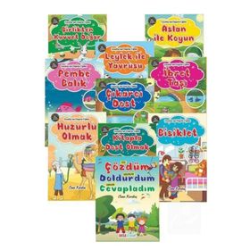Çocuklar İçin Değerler Eğitimi Seti 10 Kitap Takım Aksa Çocuk Enine Boyuna Eğitim