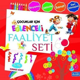 Çocuklar İçin Eğlenceli Faaliyet Seti Kırmızı Kitap +5 - Parıltı Yayınları