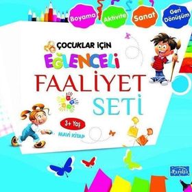 Çocuklar İçin Eğlenceli Faaliyet Seti Mavi Kitap +3 - Parıltı Yayınları
