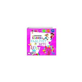 Çocuklar İçin Eğlenceli Faaliyet Seti Pembe Kitap +4 - Parıltı Yayınları