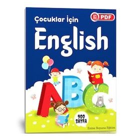 Çocuklar İçin İngilizce Eğitim Seti 900 Sayfalık PDF Enine Boyuna Eğitim