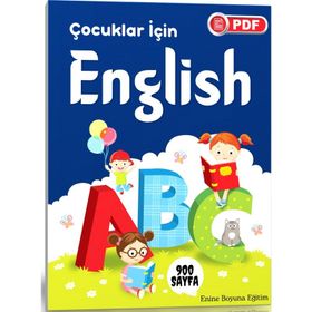 Çocuklar İçin İngilizce Eğitim Seti 900 Sayfalık PDF Enine Boyuna Eğitim