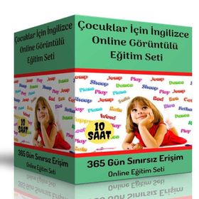 Çocuklar İçin İngilizce Online Görüntülü Eğitim Seti Enine Boyuna Eğitim