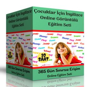 Çocuklar İçin İngilizce Online Görüntülü Eğitim Seti Enine Boyuna Eğitim