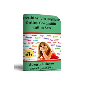 Çocuklar İçin İngilizce Online Görüntülü Eğitim Seti Enine Boyuna Eğitim
