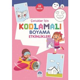 Çocuklar için Kodlama Etkinlikleri - Pembe - 32 Etkinlik - Martı Yayınları
