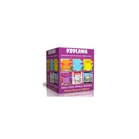 Çocuklar İçin Kodlama Öğreten Eğitim Seti 6 Kitap Enine Boyuna Eğitim