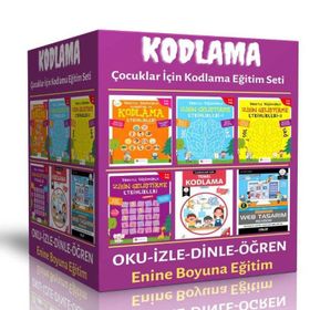 Çocuklar İçin Kodlama Öğreten Eğitim Seti 6 Kitap Enine Boyuna Eğitim