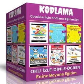 Çocuklar İçin Kodlama Öğreten Eğitim Seti 6 Kitap Enine Boyuna Eğitim