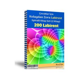 Çocuklar İçin Kolaydan Zora Spiralli Labirent Kitap Seti 2 Kitap Enine Boyuna Eğitim