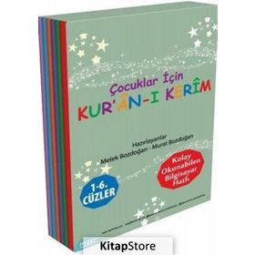 Çocuklar İçin Kur’an-ı Kerim 1 - 6. Cüzler 6 Kitap Takım - Melek Bozdoğan Murat Bozdoğan