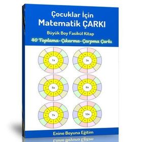 Çocuklar İçin Matematik Çarkı Matematik İşlem Çarkı Enine Boyuna Eğitim