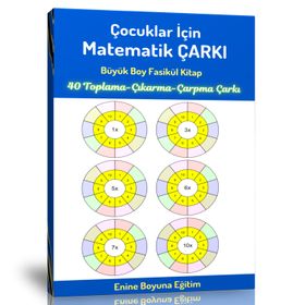 Çocuklar İçin Matematik Çarkı Matematik İşlem Çarkı Enine Boyuna Eğitim
