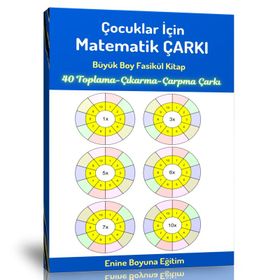 Çocuklar İçin Matematik Çarkı Matematik İşlem Çarkı Enine Boyuna Eğitim