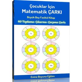Çocuklar İçin Matematik Çarkı Matematik İşlem Çarkı Enine Boyuna Eğitim